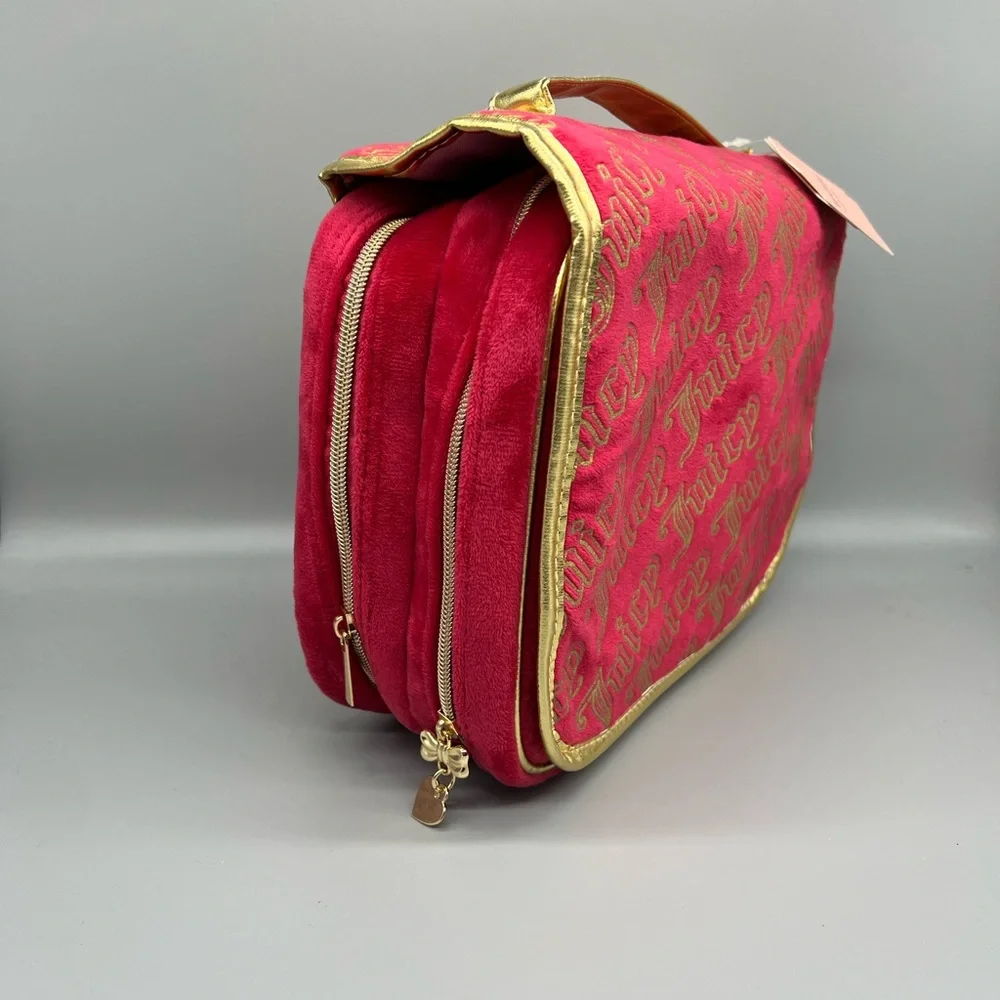 Juicy couture velour travel cosmetics bag - Picture 2 of 10